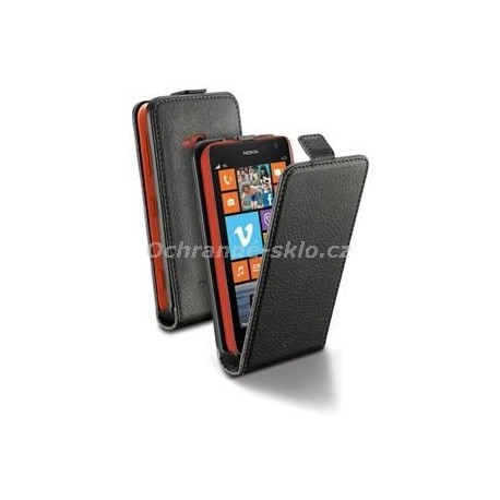 Pouzdro CellularLine Flap Essential pro Nokia 625, PU kůže, černé